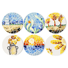 Load image into Gallery viewer, Paint by numbers 8" Placemats (6 pieces) - Coastal Living