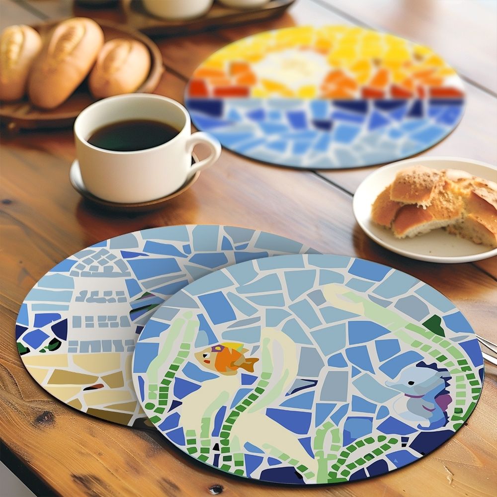 Paint by numbers 8" Placemats (6 pieces) - Coastal Living