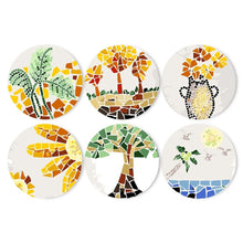 Load image into Gallery viewer, Paint by numbers 8" Placemats (6 pieces) - Botanical and Nature