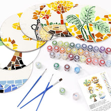 Load image into Gallery viewer, Paint by numbers 8" Placemats (6 pieces) - Botanical and Nature