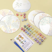 Load image into Gallery viewer, Paint by numbers 8" Placemats (6 pieces) - Botanical and Nature
