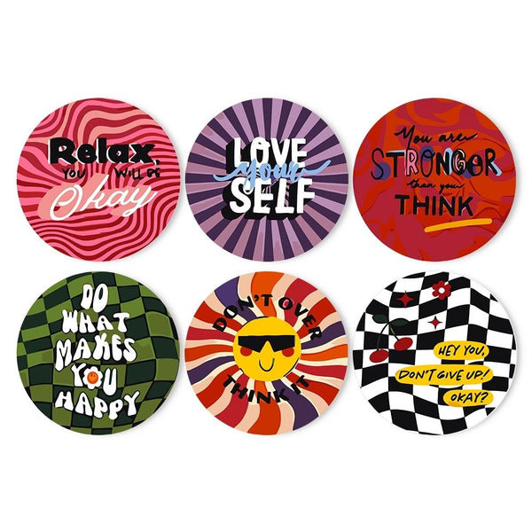 Paint by numbers 8" Placemats (6 pieces) - Motivational Quote