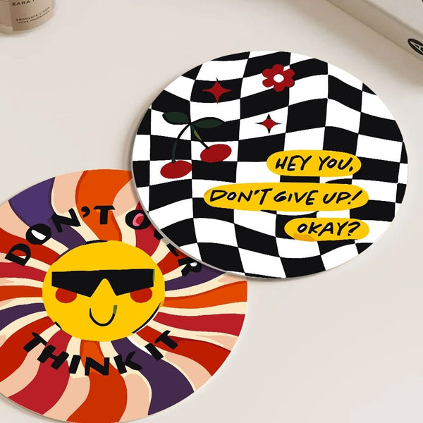 Paint by numbers 8" Placemats (6 pieces) - Motivational Quote