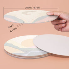 Load image into Gallery viewer, Paint by numbers 8" Placemats (6 pieces) - Modern Abstract Mountain