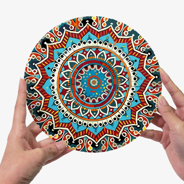Paint by numbers 8" Placemats (6 pieces) - Bohemian Mandala Round