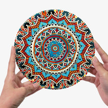 Load image into Gallery viewer, Paint by numbers 8" Placemats (6 pieces) - Bohemian Mandala Round