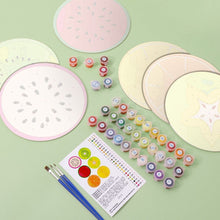 Load image into Gallery viewer, Paint by numbers 8" Placemats (6 pieces) - Colorful Fruit Slice
