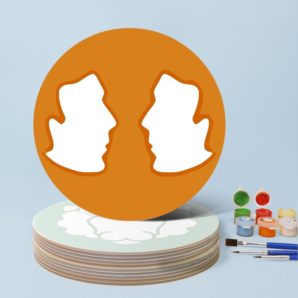 Paint by numbers 8" Placemats (12 pieces) - Zodiac Signs Series 1