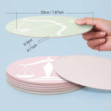 Load image into Gallery viewer, Paint by numbers 8" Placemats (12 pieces) - Zodiac Signs Series 1