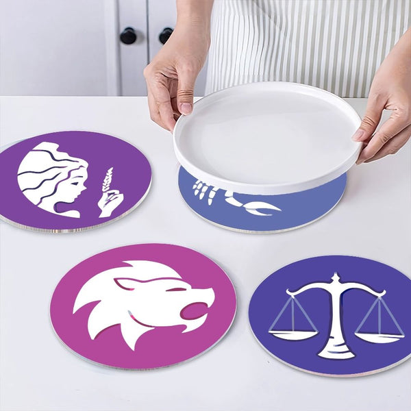 Paint by numbers 8" Placemats (12 pieces) - Zodiac Signs Series 2