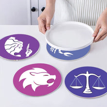 Load image into Gallery viewer, Paint by numbers 8" Placemats (12 pieces) - Zodiac Signs Series 2
