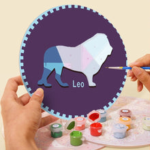 Load image into Gallery viewer, Paint by numbers 8" Placemats (12 pieces) - Zodiac Signs Series 3