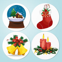 Load image into Gallery viewer, Paint by numbers 8" Placemats (4 pieces) - Christmas Theme 2 Figured'Art