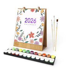 Load image into Gallery viewer, Paint by Numbers Calendar 2026 - Seasonal Flowers Figured'Art