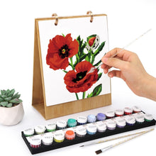 Load image into Gallery viewer, Paint by Numbers Calendar 2026 - Seasonal Flowers