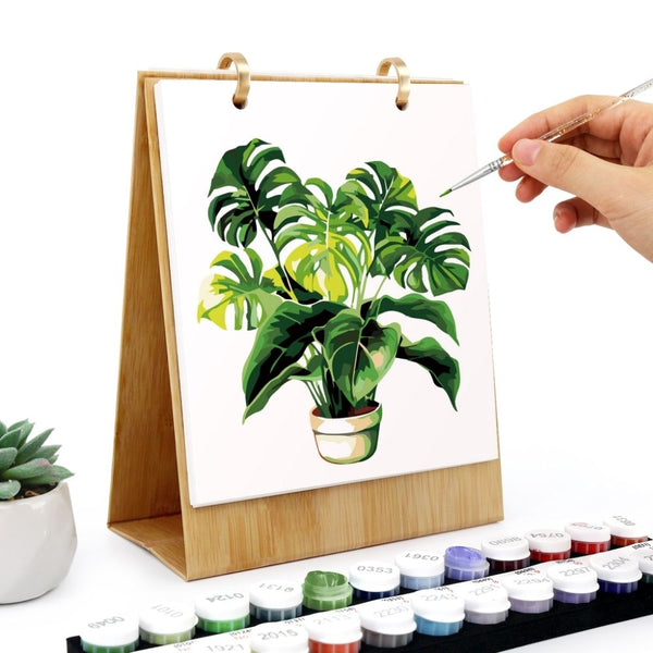 Paint by Numbers Calendar 2026 - Potted Houseplants