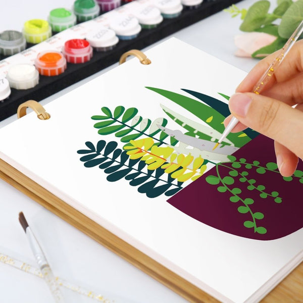 Paint by Numbers Calendar 2026 - Potted Houseplants