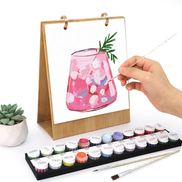 Paint by Numbers Calendar 2026 - Cocktail Drinks