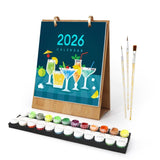 Paint by Numbers Calendar 2026 - Classic Cocktails Figured'Art