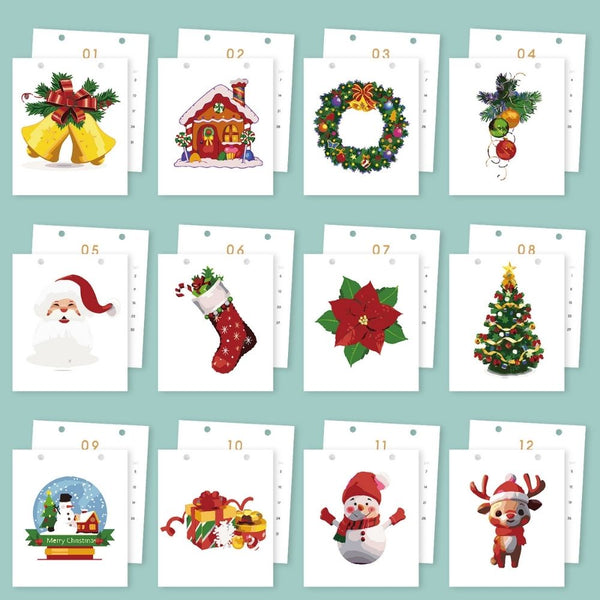 Paint by Numbers Calendar 2026 - Yuletide Icons