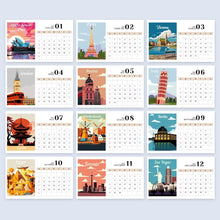 Load image into Gallery viewer, Paint by Numbers Calendar 2027 - Famous Landmarks