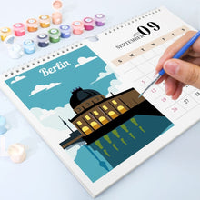 Load image into Gallery viewer, Paint by Numbers Calendar 2027 - Famous Landmarks