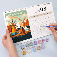 Load image into Gallery viewer, Paint by Numbers Calendar 2027 - Famous Landmarks