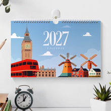 Load image into Gallery viewer, Paint by Numbers Calendar 2027 - Famous Landmarks