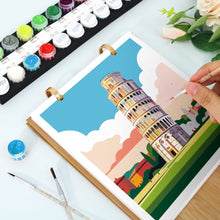 Load image into Gallery viewer, Paint by Numbers Calendar 2027 - Iconic Landmarks