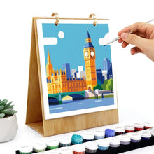 Load image into Gallery viewer, Paint by Numbers Calendar 2027 - Iconic Landmarks