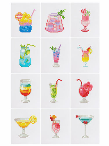 Gem Painting Art kit - Cocktails series