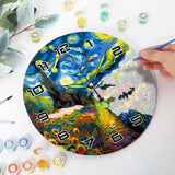 Paint by Numbers Clock - Starry Night & Sunflowers Figured'Art