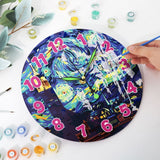 Paint by Numbers Clock - Starry Night Figured'Art