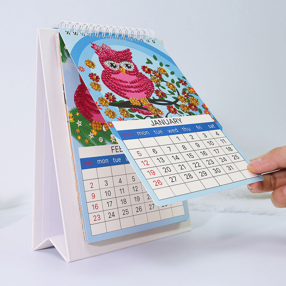DIY Art Diamond Painting Desk Calendar 2025