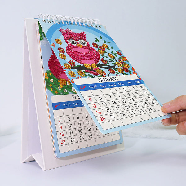 DIY Art Diamond Painting Desk Calendar 2025