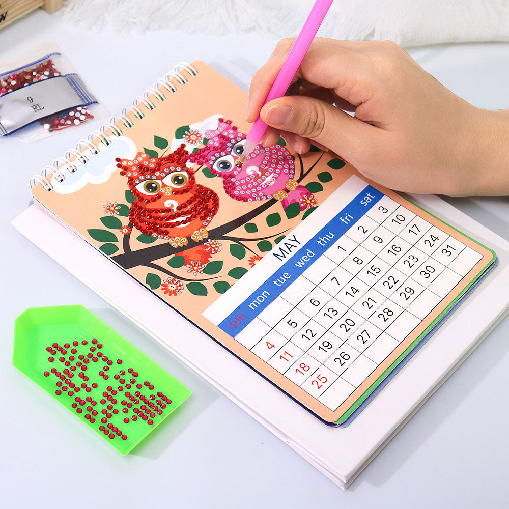 DIY Art Diamond Painting Desk Calendar 2025