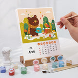 2025 Paint by numbers Calendar - Cute animals