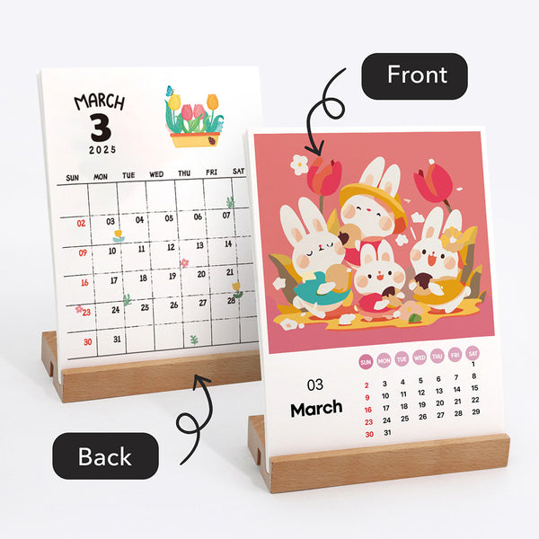 2025 Paint by numbers Calendar - Cute animals