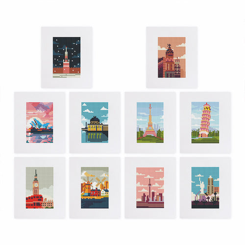 Gem Painting Art kit - World Cities series