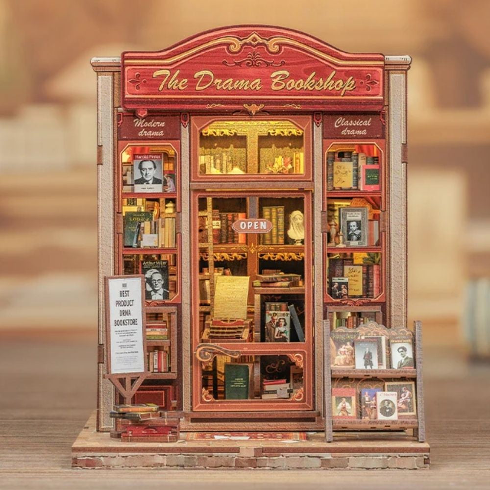 DIY Book Nook Kit - The Drama Bookshop Figured'Art