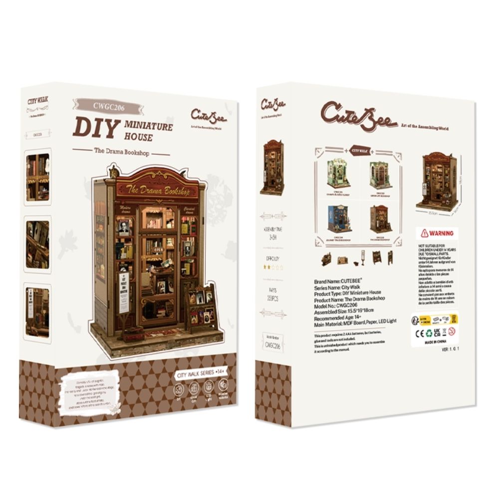 DIY Book Nook Kit - The Drama Bookshop