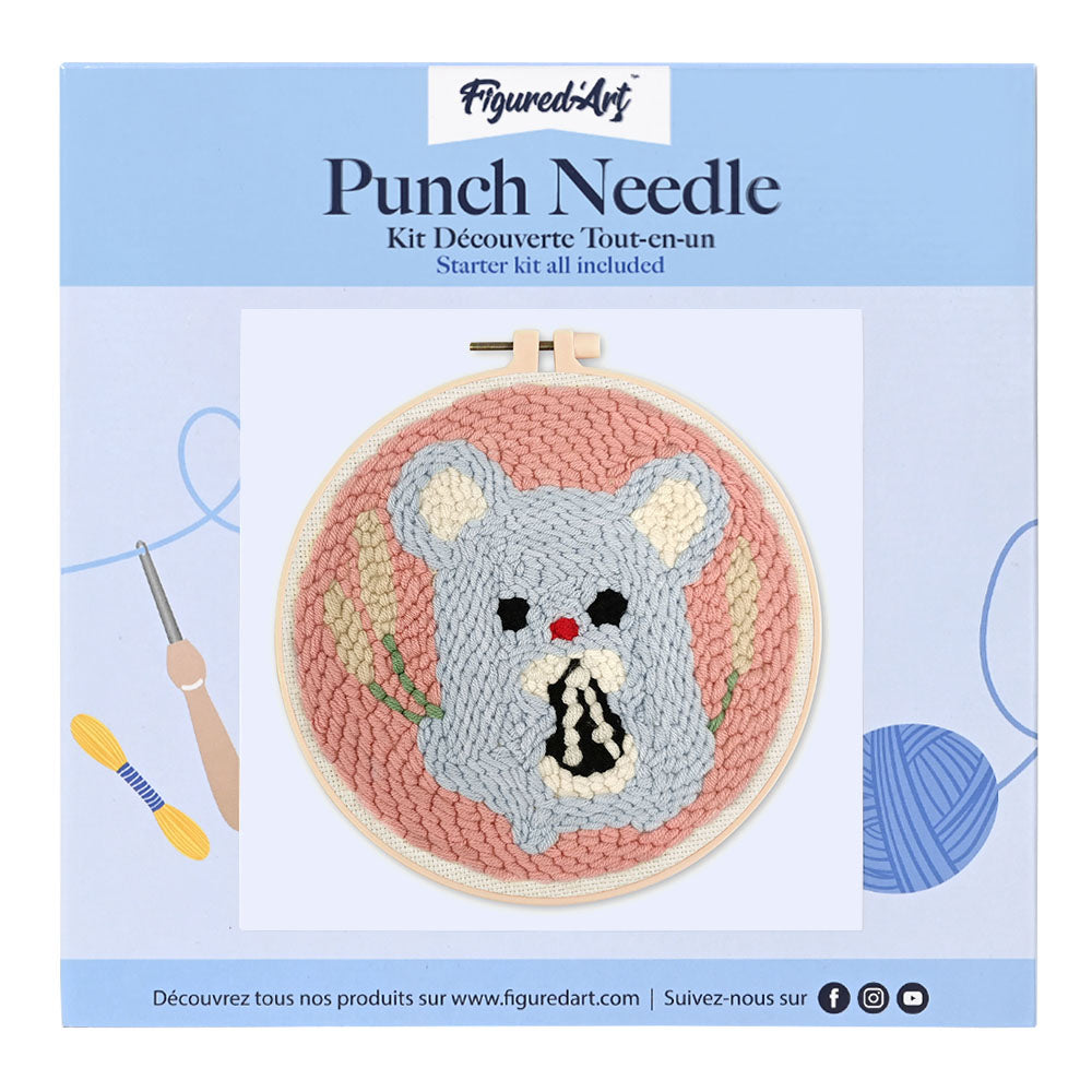 Punch Needle Kit - Cute Mouse