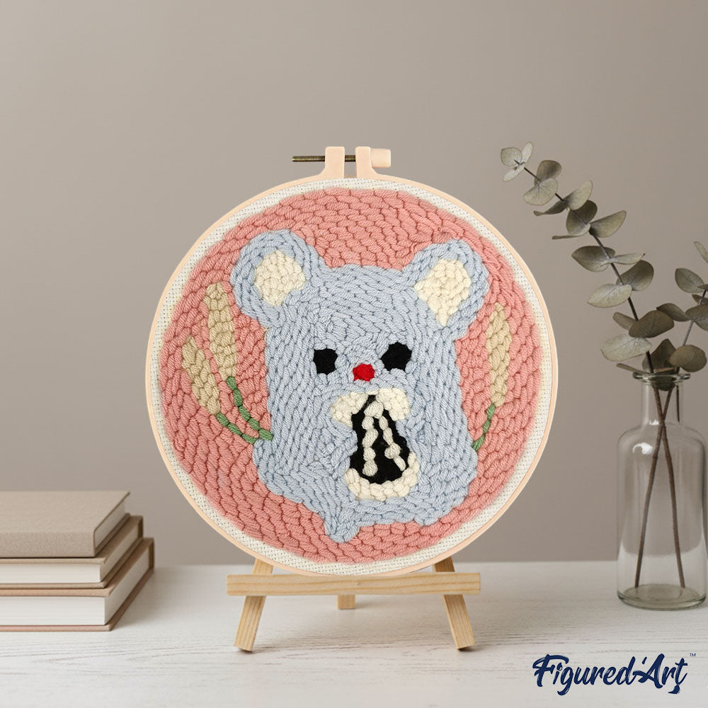 Punch Needle Kit - Cute Mouse