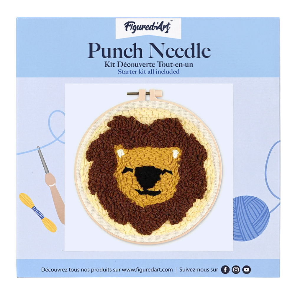 Punch Needle Kit - Cute Lion