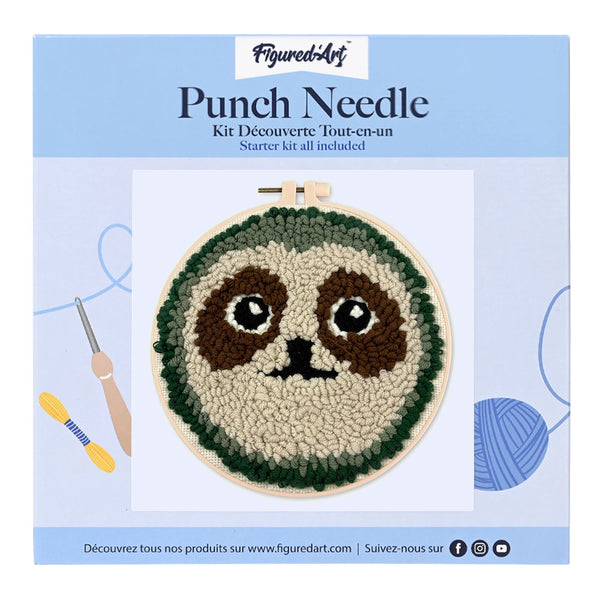 Punch Needle Kit - Cute Sloth