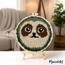 Load image into Gallery viewer, Punch Needle Kit - Cute Sloth