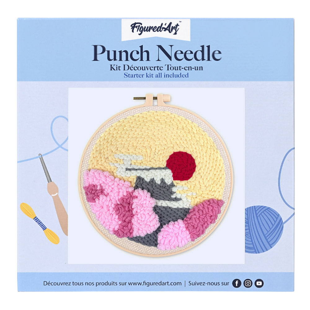 Punch Needle Kit - Rising Sun and Sakura