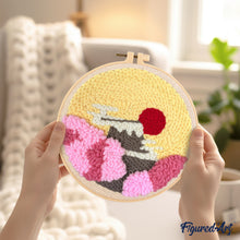 Load image into Gallery viewer, Punch Needle Kit - Rising Sun and Sakura