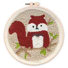 Load image into Gallery viewer, Punch Needle Kit - Cute Squirrel