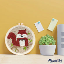Load image into Gallery viewer, Punch Needle Kit - Cute Squirrel